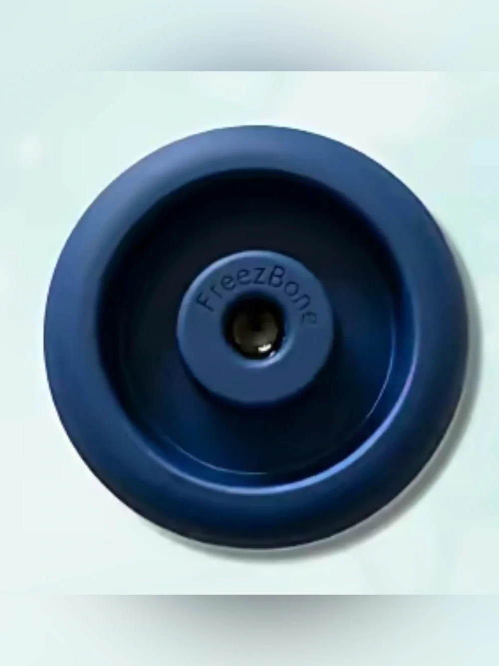 Freezbone L Navy blue Dog Treat or Meal freezer Bowl or Toy NEW Super Chewer Toy